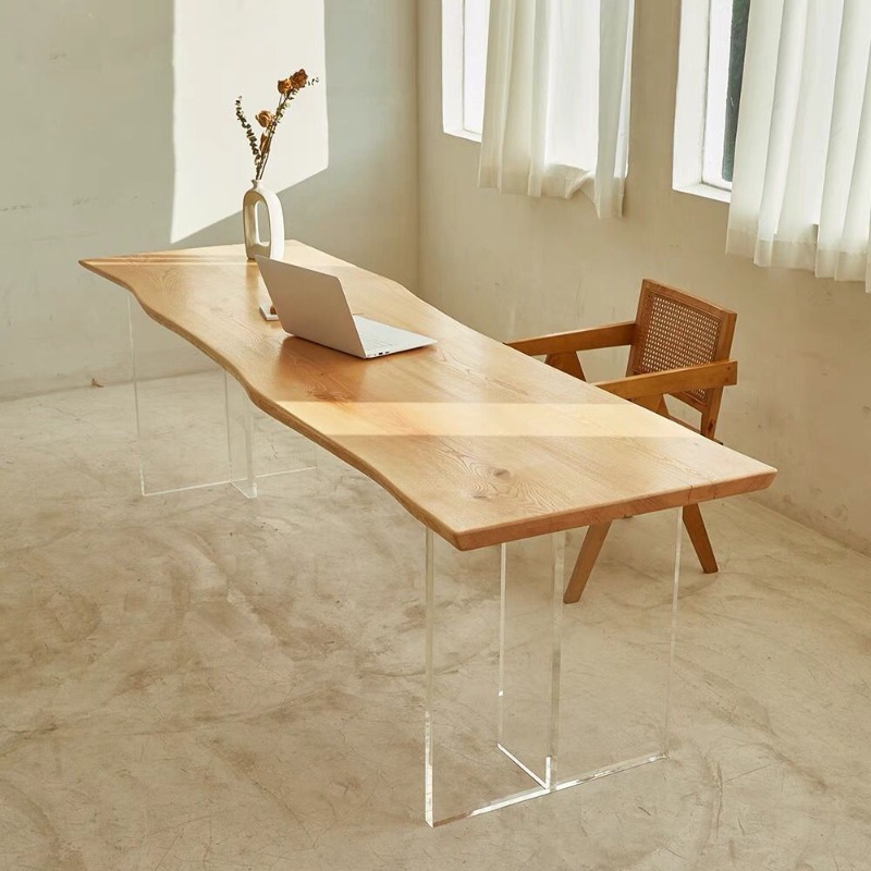Meja Mengambang Akrilik Kayu S - Office Furniture ulasan dan harga