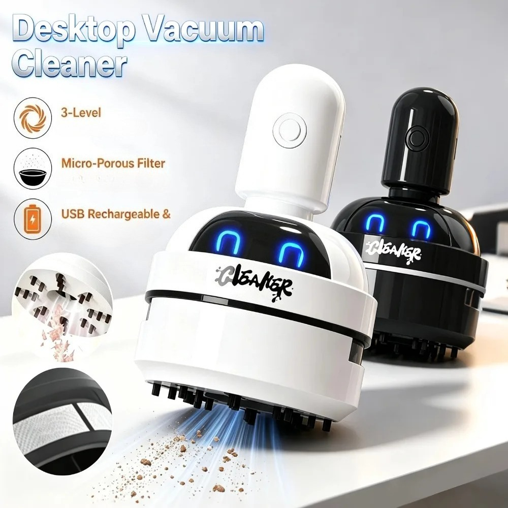 Penyedot Debu Mini Portabel Ta - Mini Desktop Vacuum Cleaner For Eraser Dust ulasan dan harga