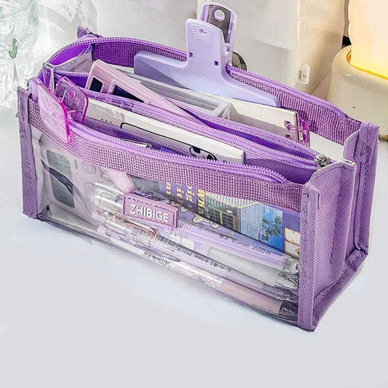 Tas pensil 6 lapis kapasitas b - Aesthetic Large Pencil Case Pouch ulasan dan harga