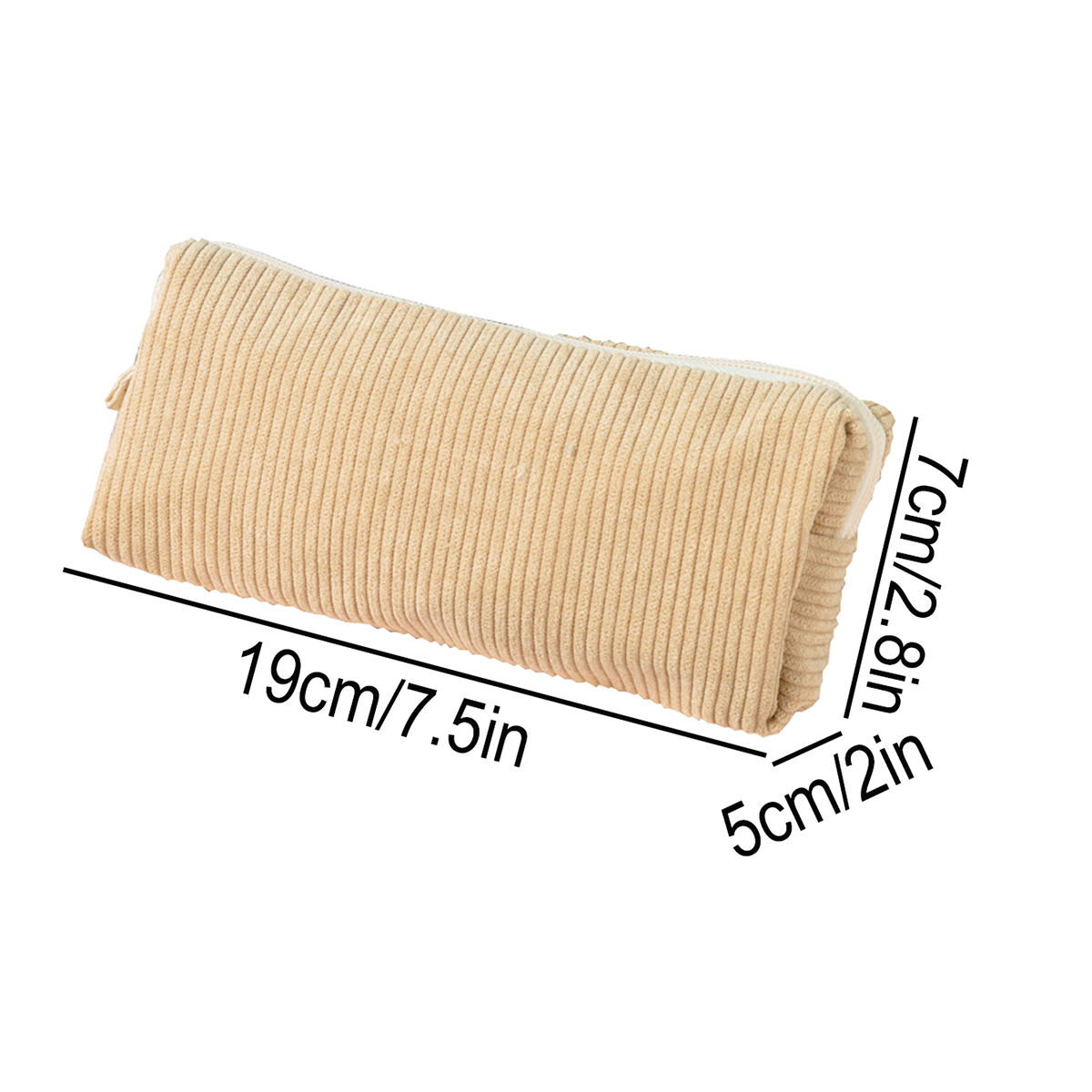Tempat Pensil Retro Corduroy,  - Aesthetic Large Pencil Case Pouch ulasan dan harga