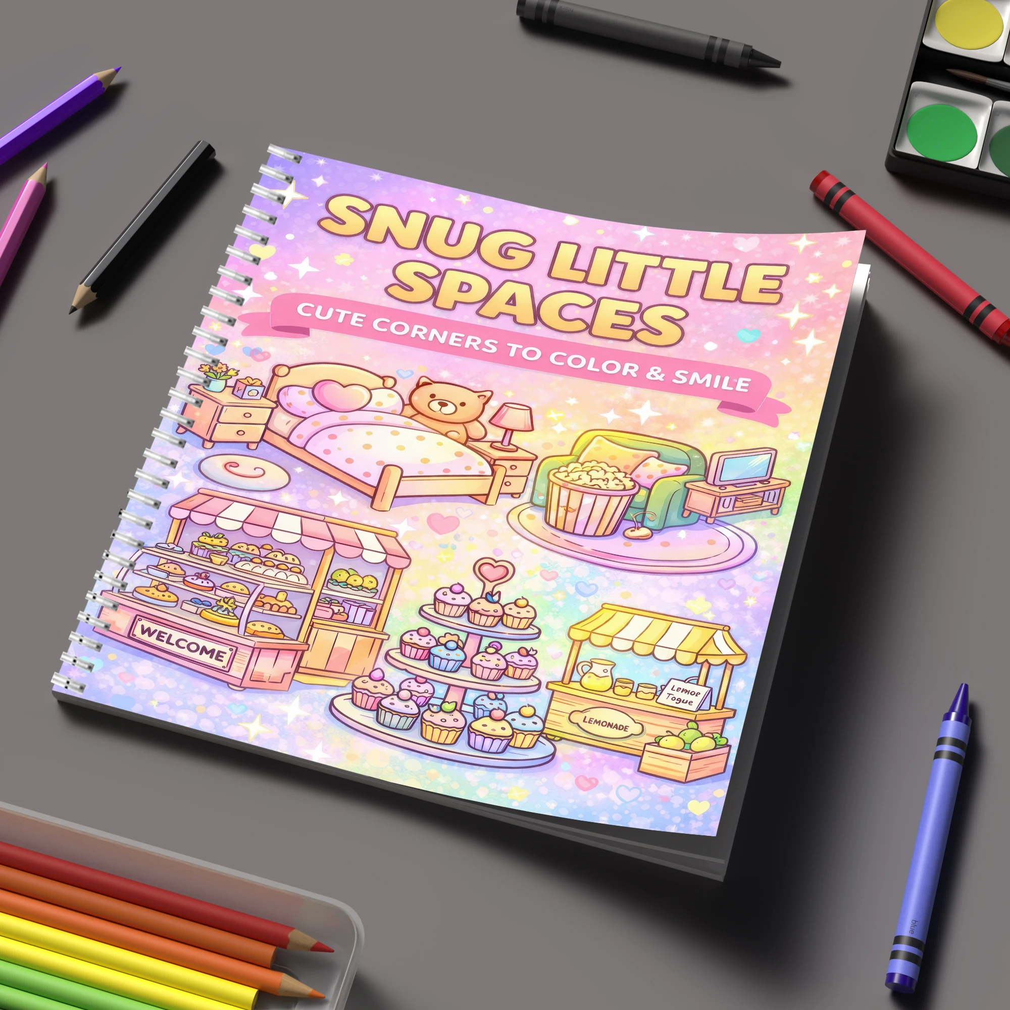 Buku Mewarnai Little Spaces un - School Supplies ulasan dan harga