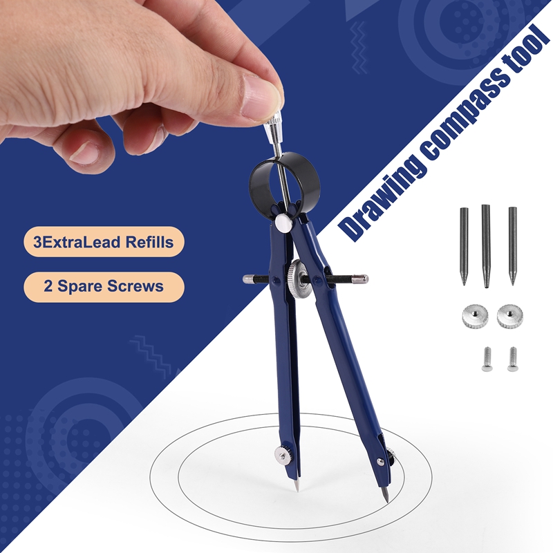 4pak X((Kompas Profesional, Se - Math Geometry Set With Compass ulasan dan harga