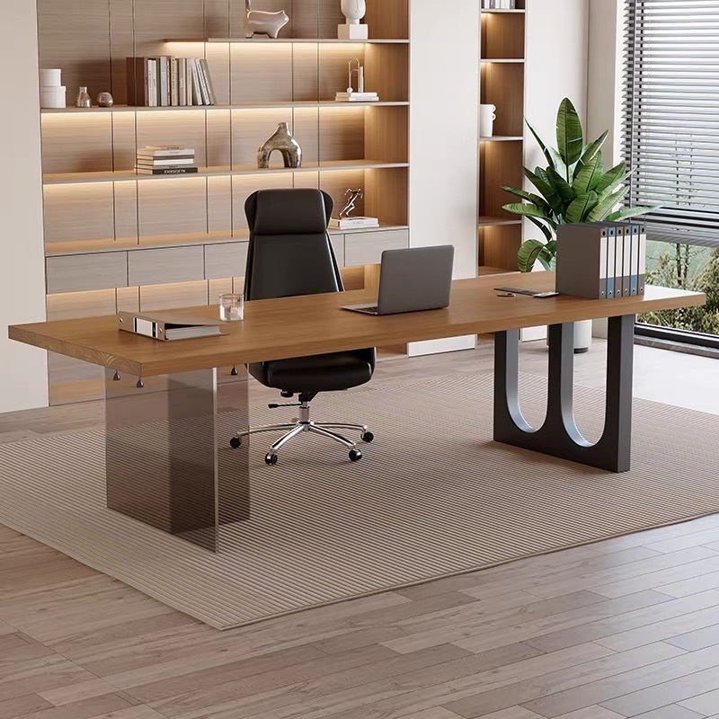 Meja Kantor Kayu Mengambang Ak - Office Furniture ulasan dan harga