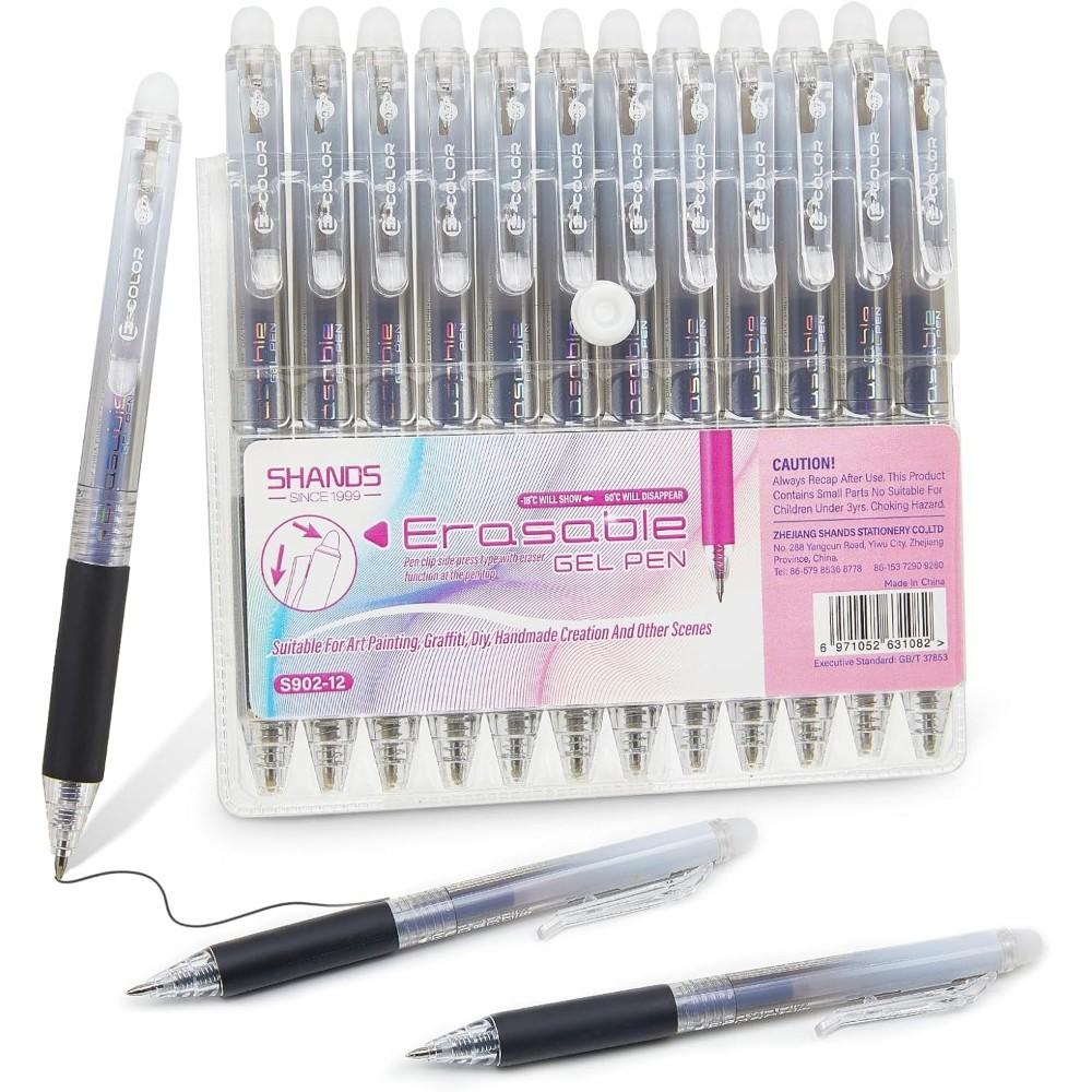 12 Pak Pena Gel 0.7Mm Yang Dap - Retractable Eraser Pen Click ulasan dan harga